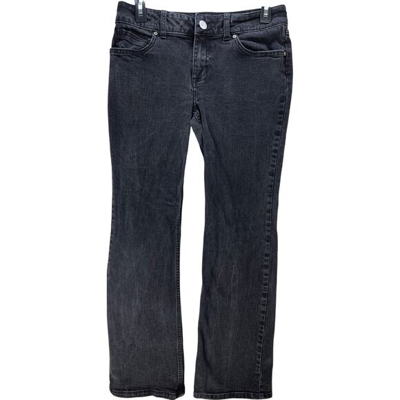 Wrangler Bootcut Jeans Women Junior Size 7 Gray Denim Mid Rise Stretch Cotton - Picture 1 of 5